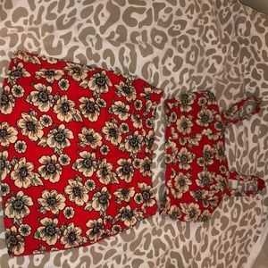 Two piece skirt set